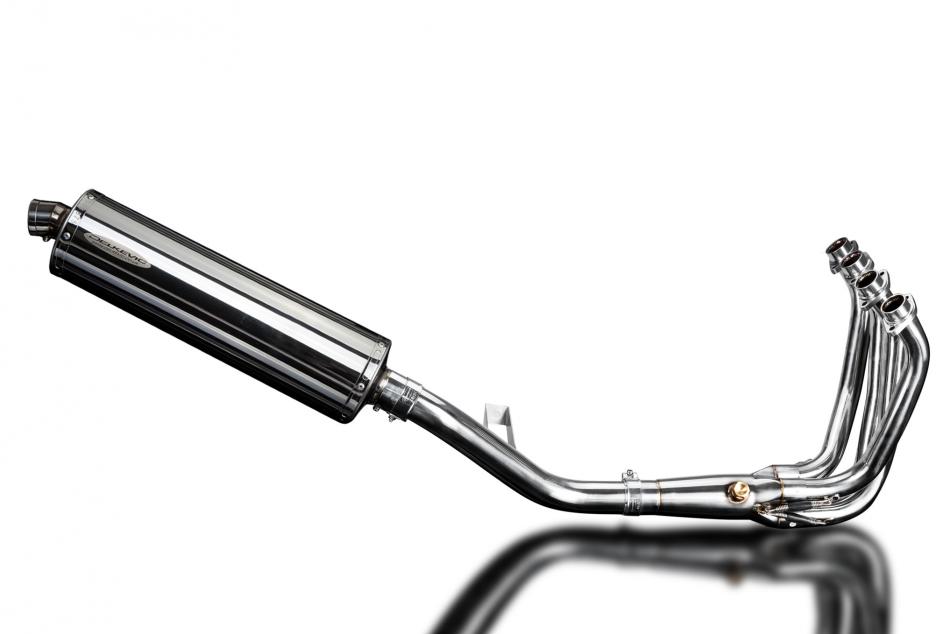 KAWASAKI Z900RS Z900SE 2018-24 FULL EXHAUST SYSTEM 450mm STAINLESS OVAL SILENCER