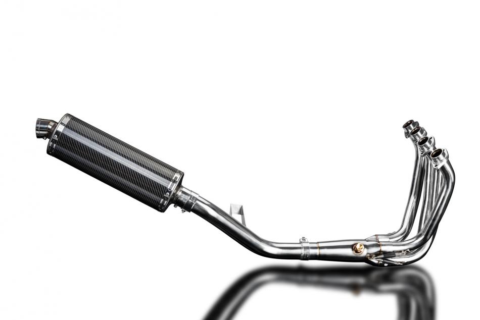 KAWASAKI Z900RS Z900SE 2018-2024 FULL EXHAUST SYSTEM 350mm CARBON OVAL SILENCER
