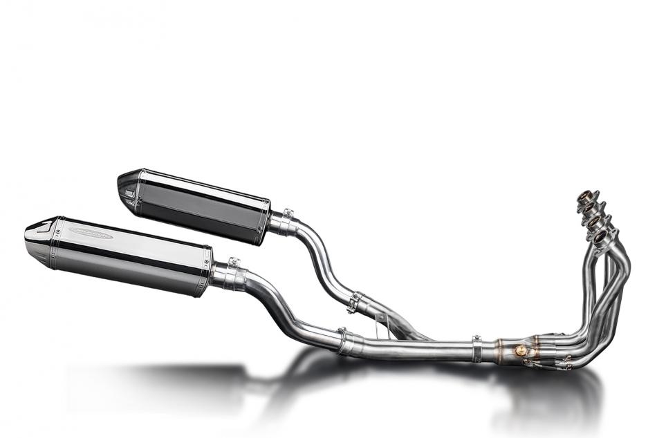 KAWASAKI Z1000SX Z1000 2010> FULL EXHAUST SYSTEM 320mm STAINLESS TRI SILENCER