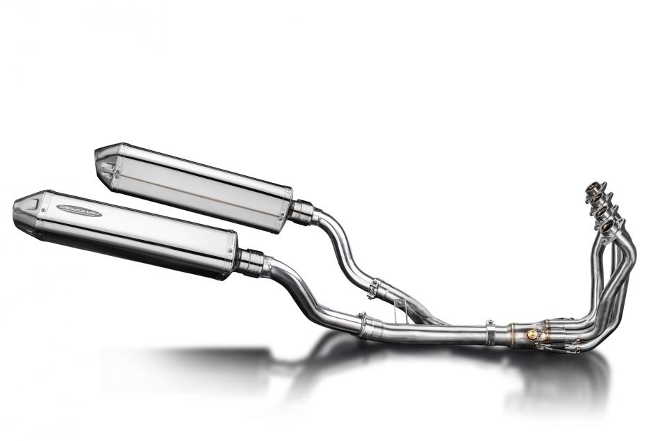 Kawasaki Z1000SX 2010-2019 4-2 Full Exhaust 420mm Tri-Oval Stainless Silencers