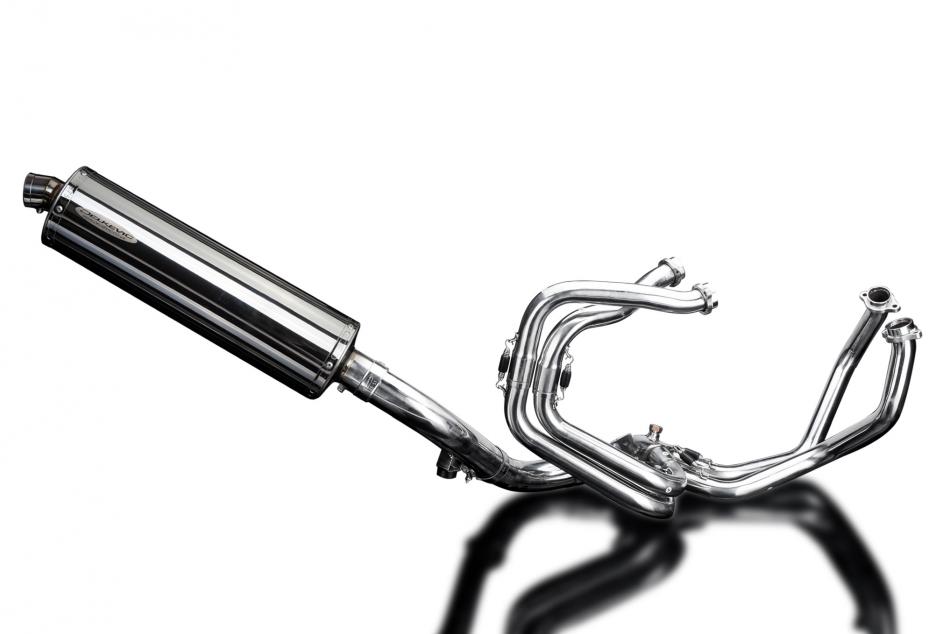 HONDA VFR800F 14-19 VFR800X 15-19 FULL EXHAUST 450mm STAINLESS OVAL BSAU