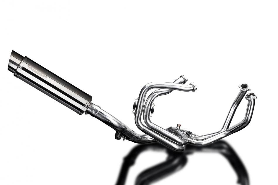 HONDA VFR800F 14-19 VFR800X 15-19 FULL EXHAUST 350mm STAINLESS ROUND BSAU