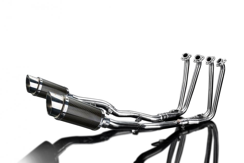 YAMAHA FJR1300 2006-2023 FULL EXHAUST SYSTEM 200mm CARBON ROUND SILENCERS