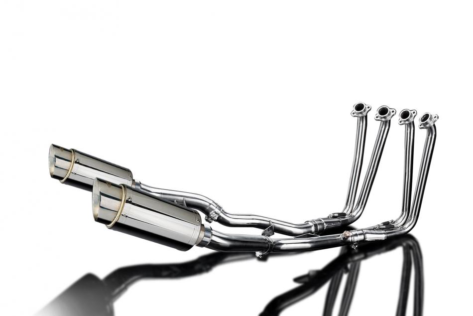 YAMAHA FJR1300 2006-2023 FULL EXHAUST SYSTEM 200mm STAINLESS ROUND SILENCERS