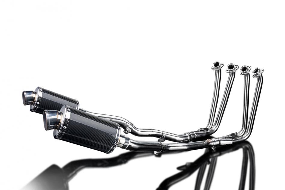 YAMAHA FJR1300 2006-2023 FULL EXHAUST SYSTEM 225mm CARBON OVAL SILENCERS