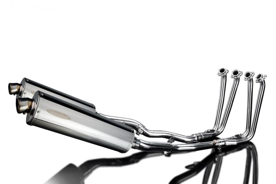 YAMAHA FJR1300 2006-2023 FULL EXHAUST SYSTEM 450mm STAINLESS OVAL BSAU SILENCERS