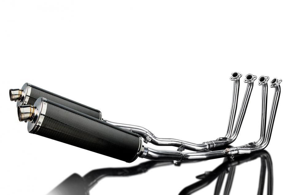 YAMAHA FJR1300 2006-2023FULL EXHAUST SYSTEM 450mm CARBON OVAL BSAU SILENCERS
