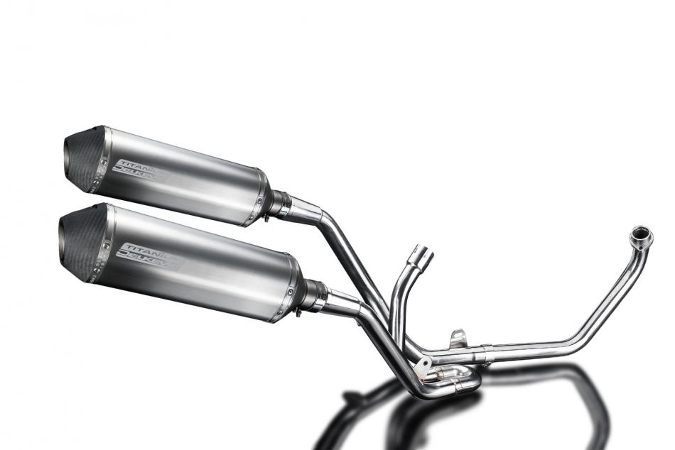 SUZUKI SV650 98-02 FULL 2-2 EXHAUST SYSTEM 343mm TITANIUM XOVAL BSAU SILENCERS