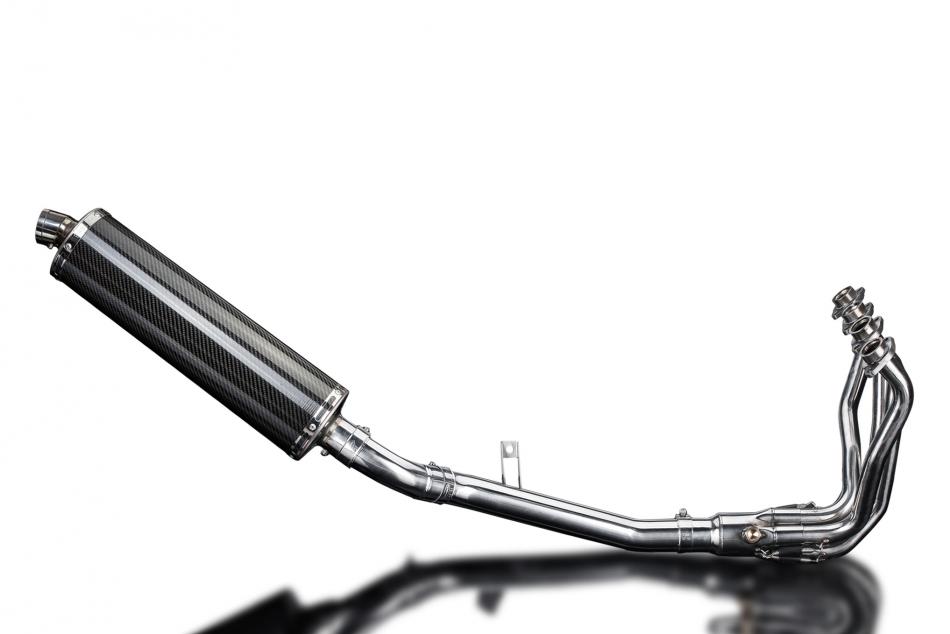 KAWASAKI Z900 17-19 FULL EXHAUST SYSTEM 450mm CARBON OVAL BSAU SILENCER