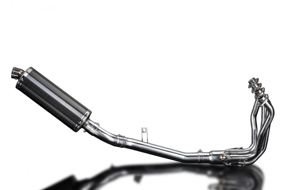 KAWASAKI Z900 17-19 FULL EXHAUST SYSTEM 350mm CARBON OVAL BSAU SILENCER