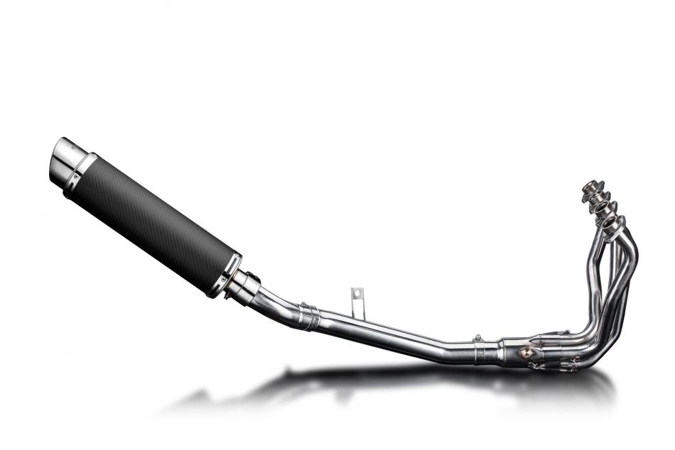 KAWASAKI Z900 17-19 FULL EXHAUST SYSTEM 350mm CARBON ROUND BSAU SILENCER