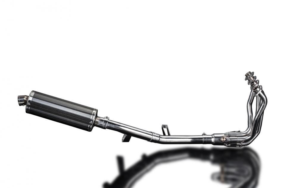 KAWASAKI KLZ1000 VERSYS 2015-18 FULL EXHAUST 350mm CARBON OVAL BSAU SILENCER