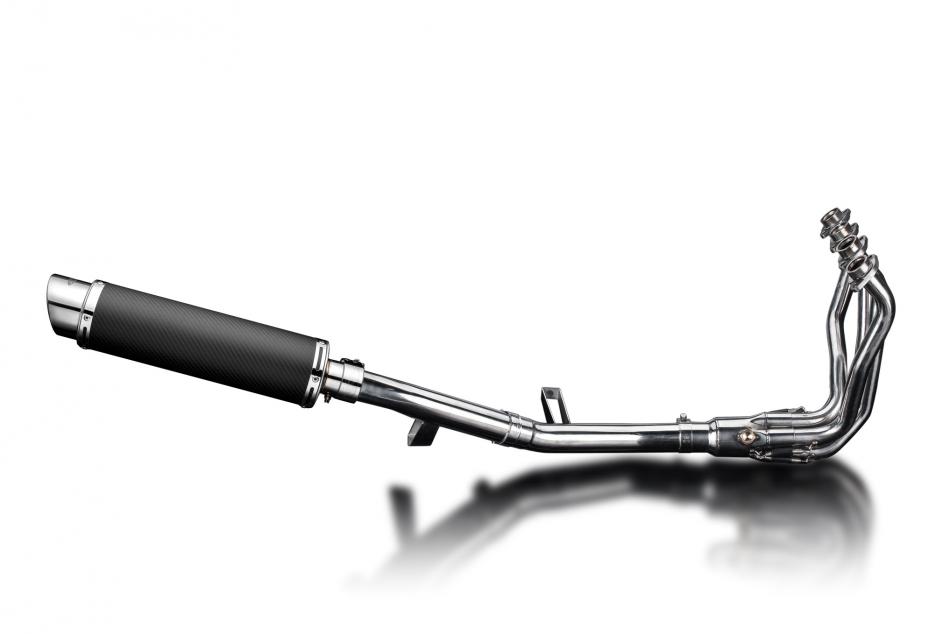 KAWASAKI KLZ1000 VERSYS 2015-18 FULL EXHAUST 350mm CARBON ROUND BSAU SILENCER