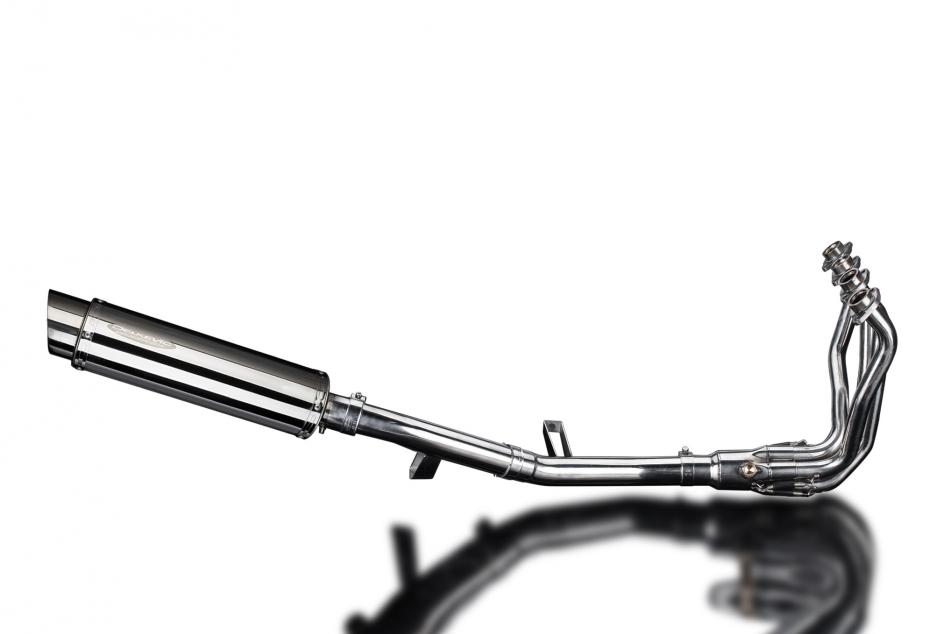 KAWASAKI KLZ1000 VERSYS 2015-18 FULL EXHAUST 350mm STAINLESS ROUND BSAU SILENCER