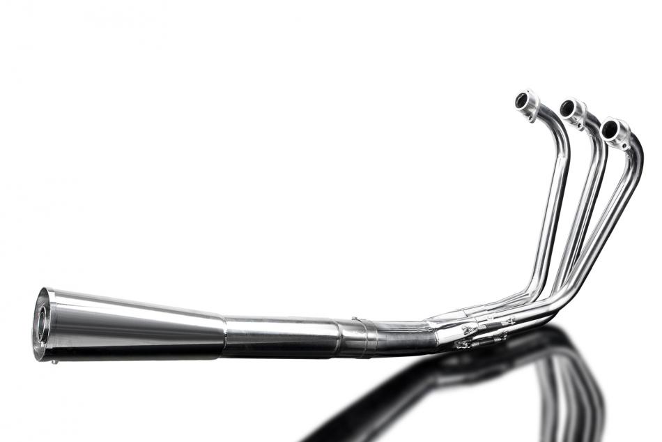 YAMAHA XS750 XS850 76-82 FULL 3-1 STAINLESS EXHAUST CLASSIC MEGAPHONE SILENCER