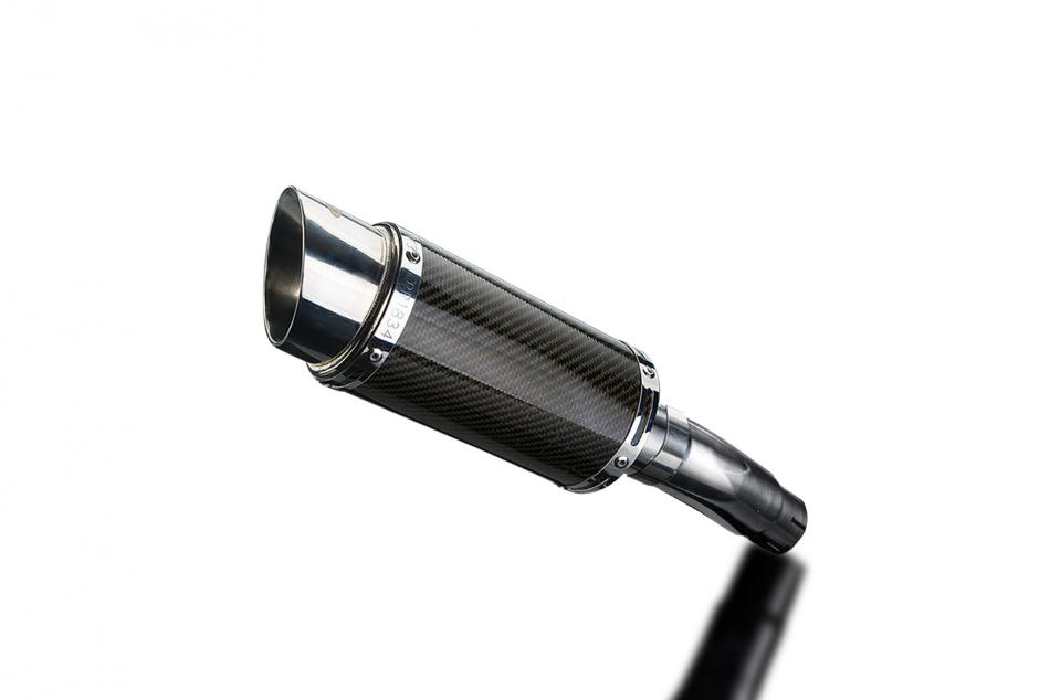 Kawasaki Ninja 400 2018-2023 200mm Round Carbon Exhaust Silencer Can Kit