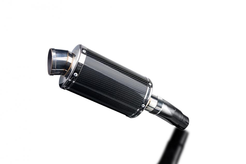 Kawasaki Ninja 400 2018-2023 225mm Oval Carbon Exhaust Silencer Can Kit