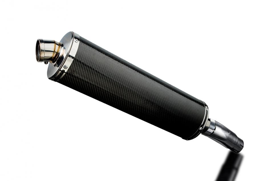 Kawasaki Ninja 400 2018-2023 450mm Oval Carbon Exhaust Silencer Can Kit