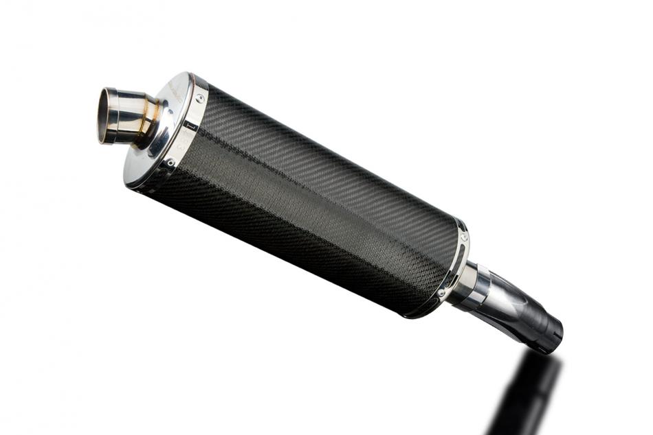 Kawasaki Ninja 400 2018-2023 350mm Oval Carbon Exhaust Silencer Can Kit