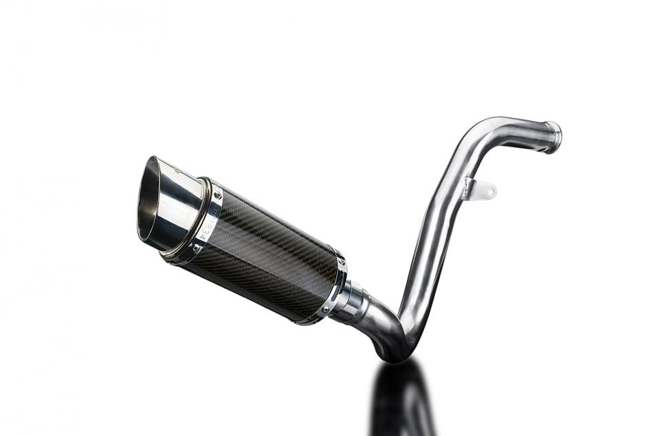 KTM RC390  390 DUKE 17-20 DECAT 200mm ROUND CARBON  SILENCER EXHAUST KIT