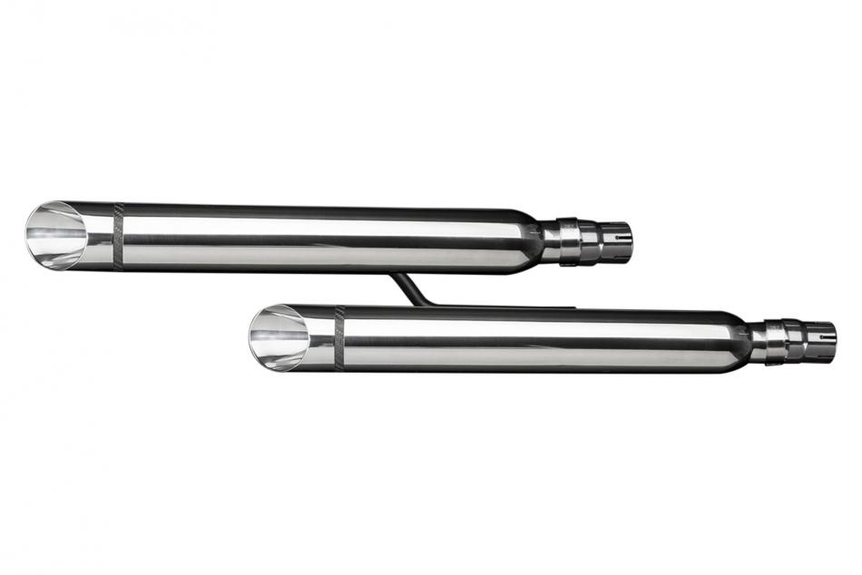 HONDA VTX1300R 05-07 VTX1300S 03-07 550mm CUSTOM SILENCER EXHAUST SLASH CUT