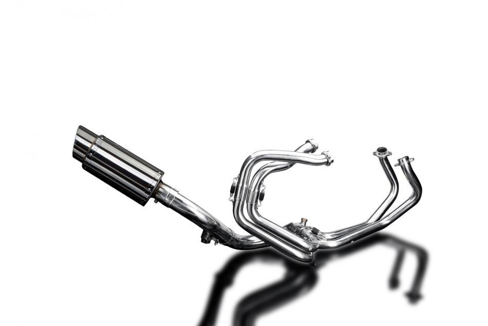 HONDA VFR800X CROSSRUNNER 11-14 FULL EXHAUST 200mm STAINLESS ROUND SILENCER