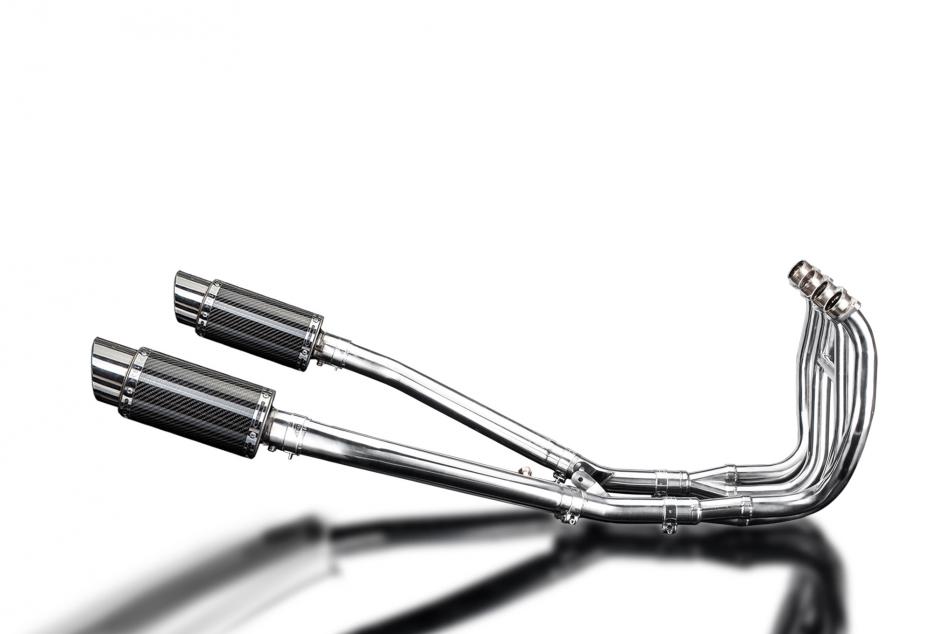 SUZUKI GSX1300R HAYABUSA 99-07 DECAT FULL 4-2 EXHAUST 200mm CARBON ROUND