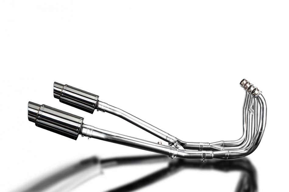 SUZUKI GSX1300R HAYABUSA 99-07 DECAT FULL 4-2 EXHAUST 200mm STAINLESS ROUND