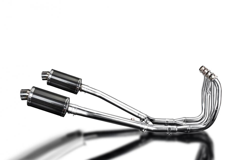 SUZUKI GSX1300R HAYABUSA 99-07 DECAT FULL 4-2 EXHAUST 225mm CARBON OVAL