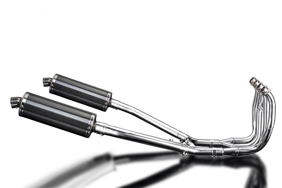 SUZUKI GSX1300R HAYABUSA 99-07 DECAT FULL 4-2 EXHAUST 350mm CARBON OVAL BSAU