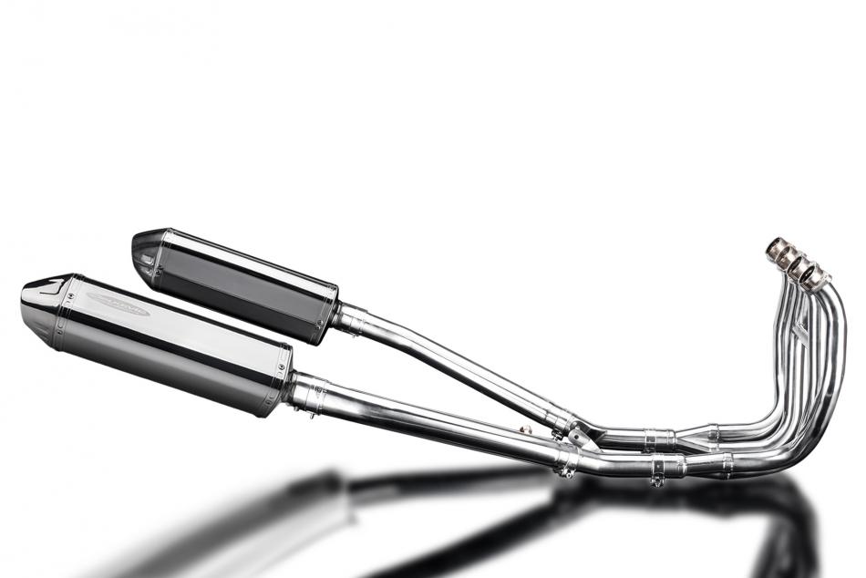 SUZUKI GSX1300R HAYABUSA 99-07 DECAT FULL 4-2 EXHAUST 320mm STAINLESS TRI BSAU