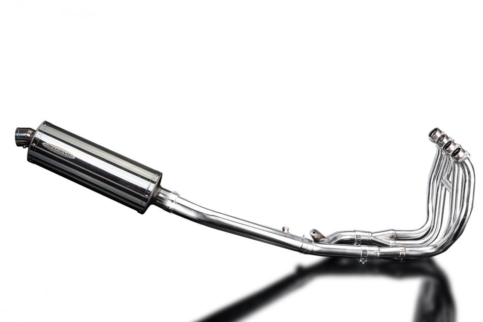 SUZUKI GSX1300R HAYABUSA 99-07 DECAT FULL 4-1 EXHAUST 350mm STAINLESS OVAL BSAU