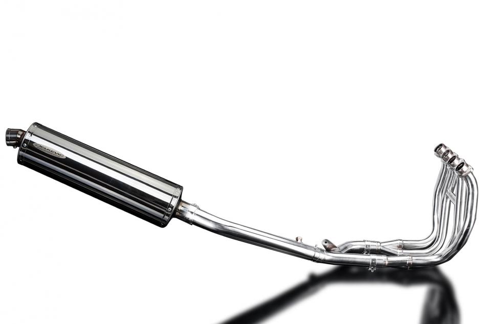 SUZUKI GSX1300R HAYABUSA 99-07 DECAT FULL 4-1 EXHAUST 450mm STAINLESS OVAL BSAU