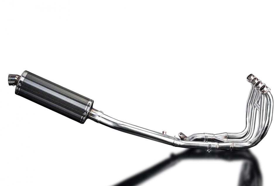 SUZUKI GSX1300R HAYABUSA 99-07 DECAT FULL 4-1 EXHAUST 350mm CARBON OVAL BSAU