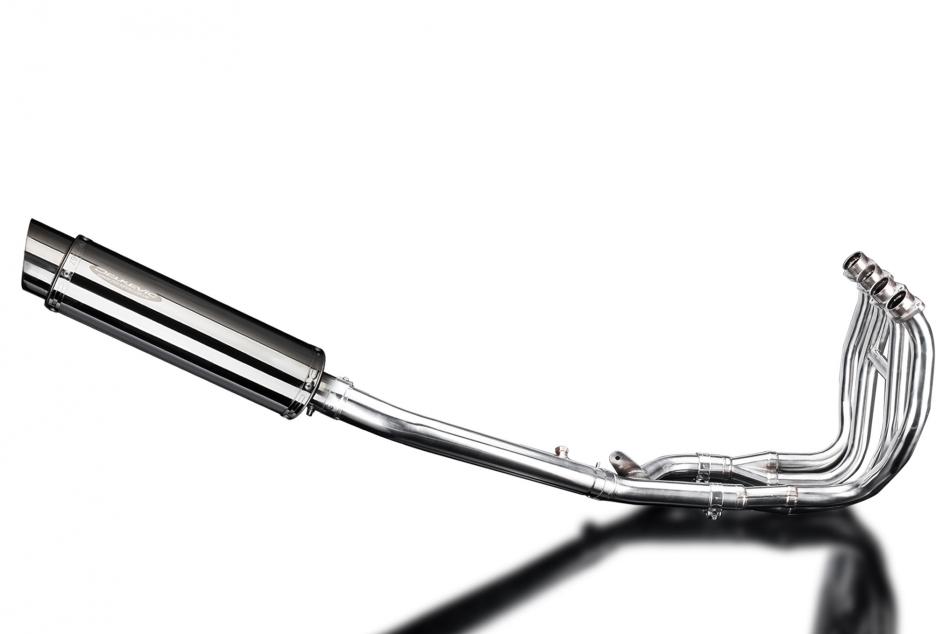 SUZUKI GSX1300R HAYABUSA 99-07 DECAT FULL 4-1 EXHAUST 350mm STAINLESS ROUND BSAU