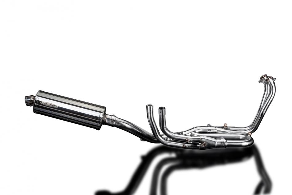 HONDA VFR1200X 12-19 DECAT FULL 4-1 EXHAUST 350mm STAINLESS OVAL BSAU SILENCER