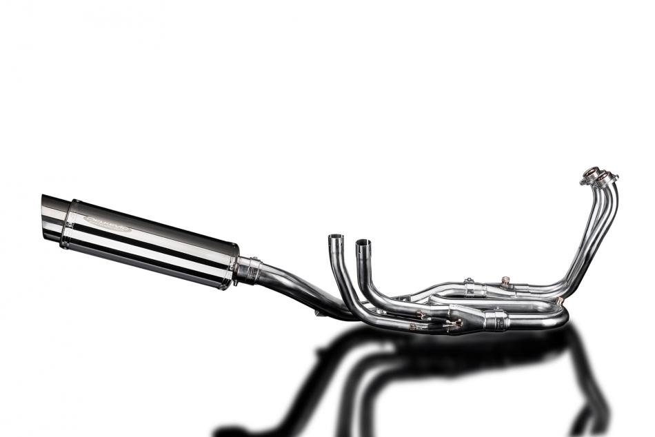 HONDA VFR1200X 12-19 DECAT FULL 4-1 EXHAUST 350mm STAINLESS ROUND BSAU SILENCER