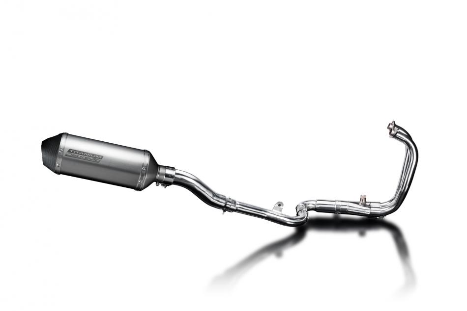 Kawasaki Ninja 300 2013-2019 Full Exhaust 2-1 260mm X-Oval Titanium Silencer