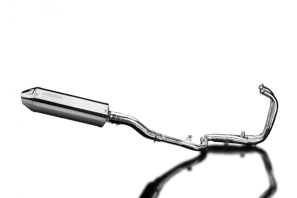 KAWASAKI NINJA 300 2013-19 FULL 2-1 EXHAUST 320mm STAINLESS TRI BSAU SILENCER