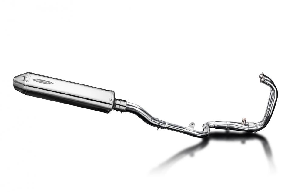 Kawasaki Ninja 300 2013-2019 Full Exhaust 2-1 420mm Tri-Oval Stainless Silencer