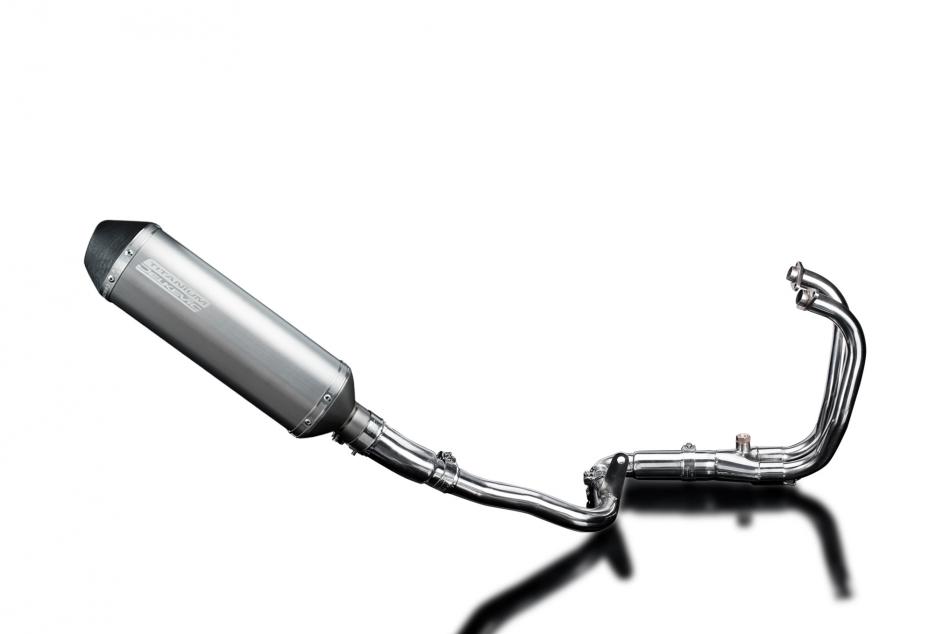 Kawasaki Versys-X 300 2017-2023 Full Exhaust 2-1 343mm X-Oval Titanium Silencer