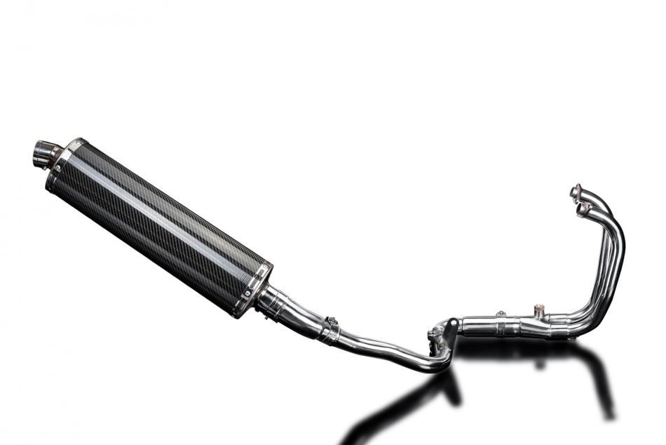 Kawasaki Versys-X 300 2017-2023 Full Exhaust 2-1 450mm Oval Carbon Silencer