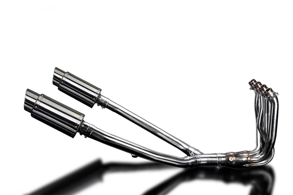 KAWASAKI ZZR1400 12-20 DECAT 4-2 EXHAUST 200mm STAINLESS ROUND SILENCERS