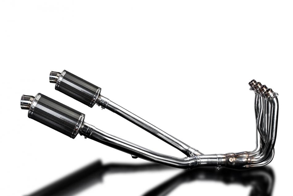 KAWASAKI ZZR1400 12-20 DECAT 4-2 EXHAUST 225mm CARBON OVAL SILENCERS