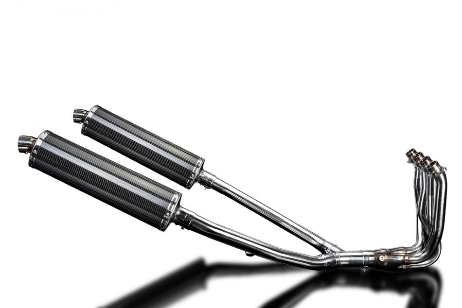 KAWASAKI ZZR1400 12-20 DECAT 4-2 EXHAUST 450mm CARBON OVAL BSAU SILENCERS