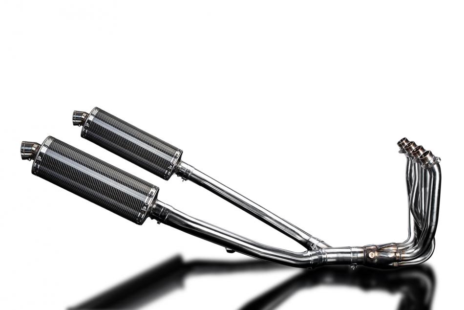 KAWASAKI ZZR1400 12-20 DECAT 4-2 EXHAUST 350mm CARBON OVAL BSAU SILENCERS