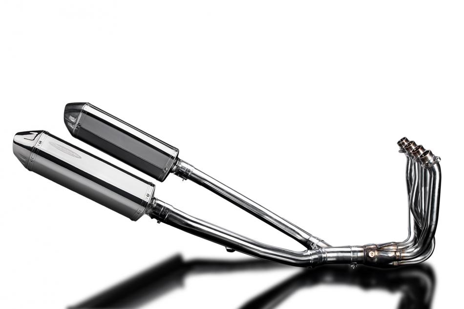 KAWASAKI ZZR1400 12-20 DECAT 4-2 EXHAUST 320mm STAINLESS TRI BSAU SILENCERS