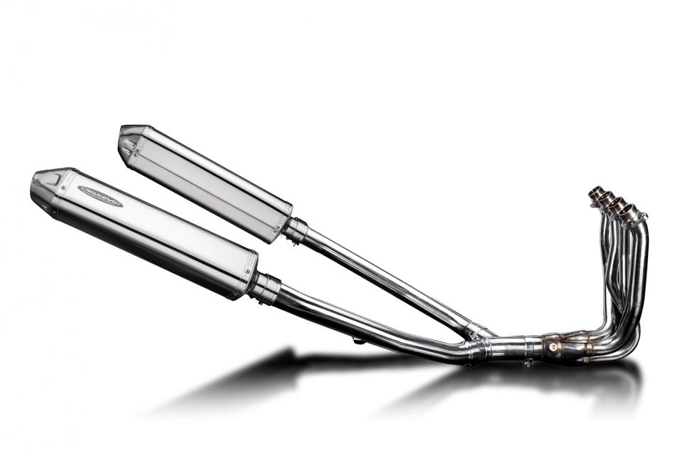 Kawasaki ZZR1400 2012-2020 4-2 Full Exhaust 420mm Tri-Oval Stainless Silencers