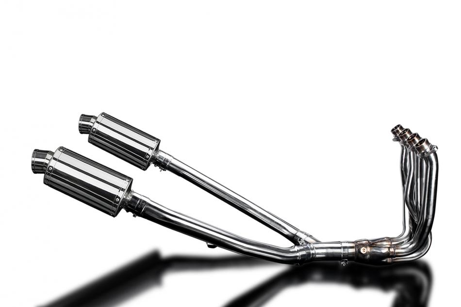 KAWASAKI ZZR1400 12-20 DECAT 4-2 EXHAUST 225mm STAINLESS OVAL SILENCERS