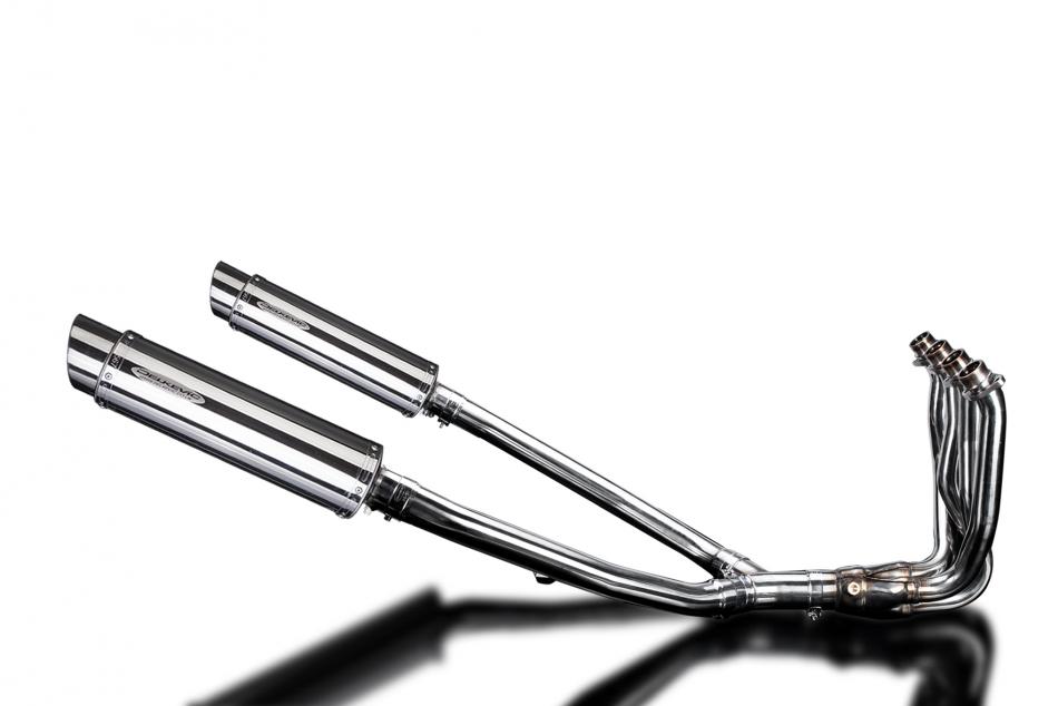 KAWASAKI ZZR1400 12-20 DECAT 4-2 EXHAUST 350mm STAINLESS ROUND BSAU SILENCERS